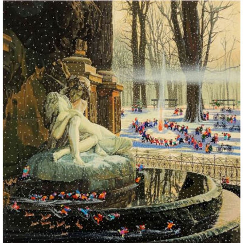 ヒロ ヤマガタ 『パリ祭』ポスター ヒロ ヤマガタ「霧のサンジェルマン