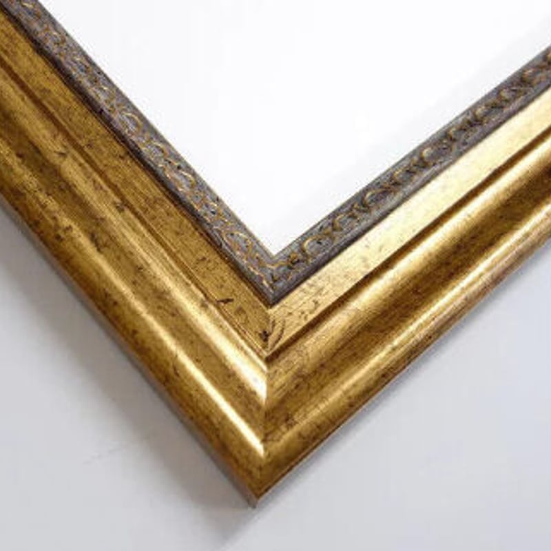 ゴッホ美術館 ピカチュウ キャンバス 黒枠 木製額縁 ジクレー 45x35