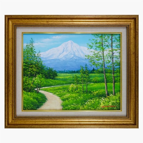 幻想絵画、空飛ぶ画家糸川裕志の富士山曼荼羅の一点、油絵 幻想絵画、空飛ぶ画家糸川裕志の富士山曼荼羅の一点、油絵