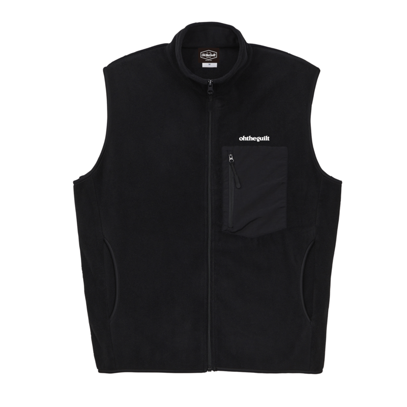【SALE】OHGA MOKE VEST ブラック Oh!theGuilt / FLEECE VEST (BLACK) | Oh!theGuil