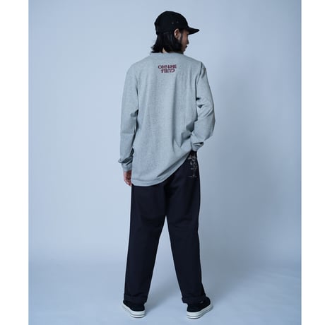 Oh!theGuilt × SCUMBOY "World Full Of Weirdos"L/S T-SHIRT（ MIX GRAY)