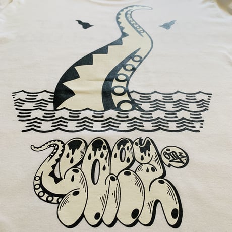 Oh!theGuilt × DF.SQEZ  / "D.O.G."L/S T-SHIRT（ WHITE)