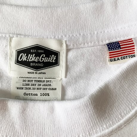 Oh!theGuilt × DF.SQEZ   / "HEAVY WEIGHT"S/S T-SHIRT（ WHITE)