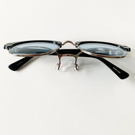 Oh!theGuilt×SK OLDIES / "FLIP FLOP" SUNGLASSES(BLACK × SILVER × BLUEレンズ）