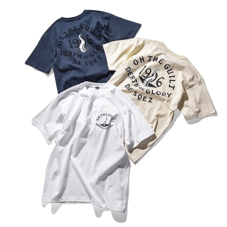 Oh!theGuilt × DF.SQEZ 001 / "SCREEN PRINT"S/S T-SHIRT（ NATURAL)