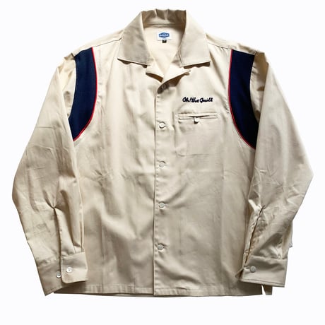 ペパーミント　希少本物　状態良　ボウリングシャツ ダイヤ革ステッチ　アーガイル ボーリングシャツ | STORES