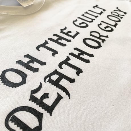 Oh!theGuilt × DF.SQEZ  / "D.O.G."L/S T-SHIRT（ WHITE)