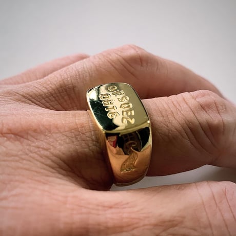 OHTHEGUILT ×DF.SQEZ "DEVIL FISH" RING （BRASS / 真鍮製）