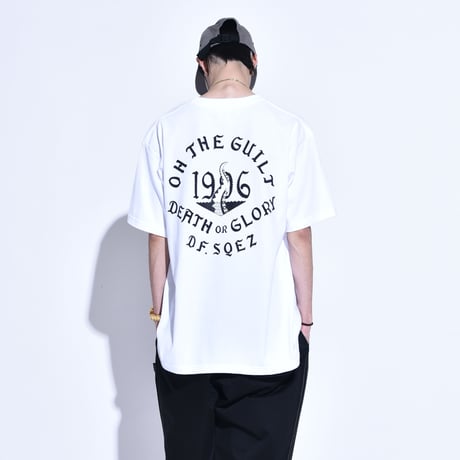Oh!theGuilt × DF.SQEZ  001 / "SCREEN PRINT"S/S T-SHIRT（ WHITE)