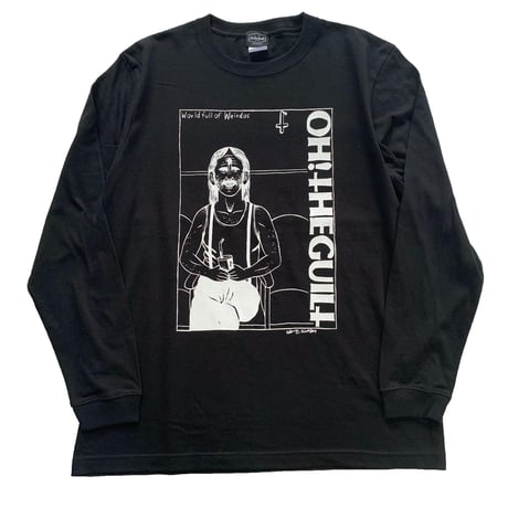 Oh!theGuilt × SCUMBOY "World Full Of Weirdos"L/S T-SHIRT（ BLACK)