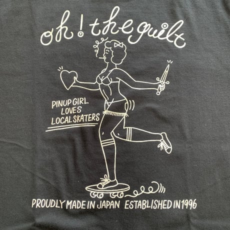 Oh!theGuilt × SCUMBOY "SAILORMAN&PIN UP GIRL"S/S T-SHIRT（ BLACK)