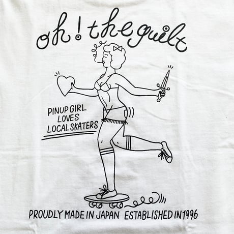 Oh!theGuilt × SCUMBOY "SAILORMAN&PIN UP GIRL"S/S T-SHIRT（WHITE)