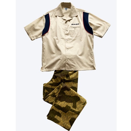 Oh!theGuilt / S/S BOWLING SHIRT  (KHAKI)