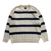 Oh!theGuilt / "BORDER SWEATER" ( OFF WHITE)