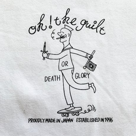 Oh!theGuilt × SCUMBOY "SAILORMAN&PIN UP GIRL"S/S T-SHIRT（WHITE)