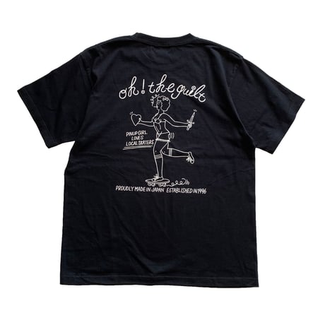 Oh!theGuilt × SCUMBOY "SAILORMAN&PIN UP GIRL"S/S T-SHIRT（ BLACK)