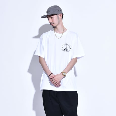 Oh!theGuilt × DF.SQEZ  001 / "SCREEN PRINT"S/S T-SHIRT（ WHITE)