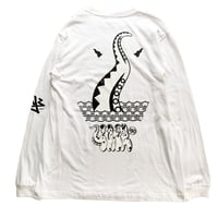 Oh!theGuilt × DF.SQEZ  / "D.O.G."L/S T-SHIRT（ WHITE)