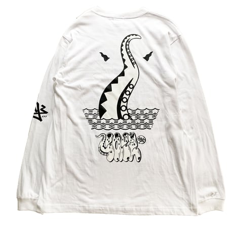 Oh!theGuilt × DF.SQEZ  / "D.O.G."L/S T-SHIRT（ WHITE)