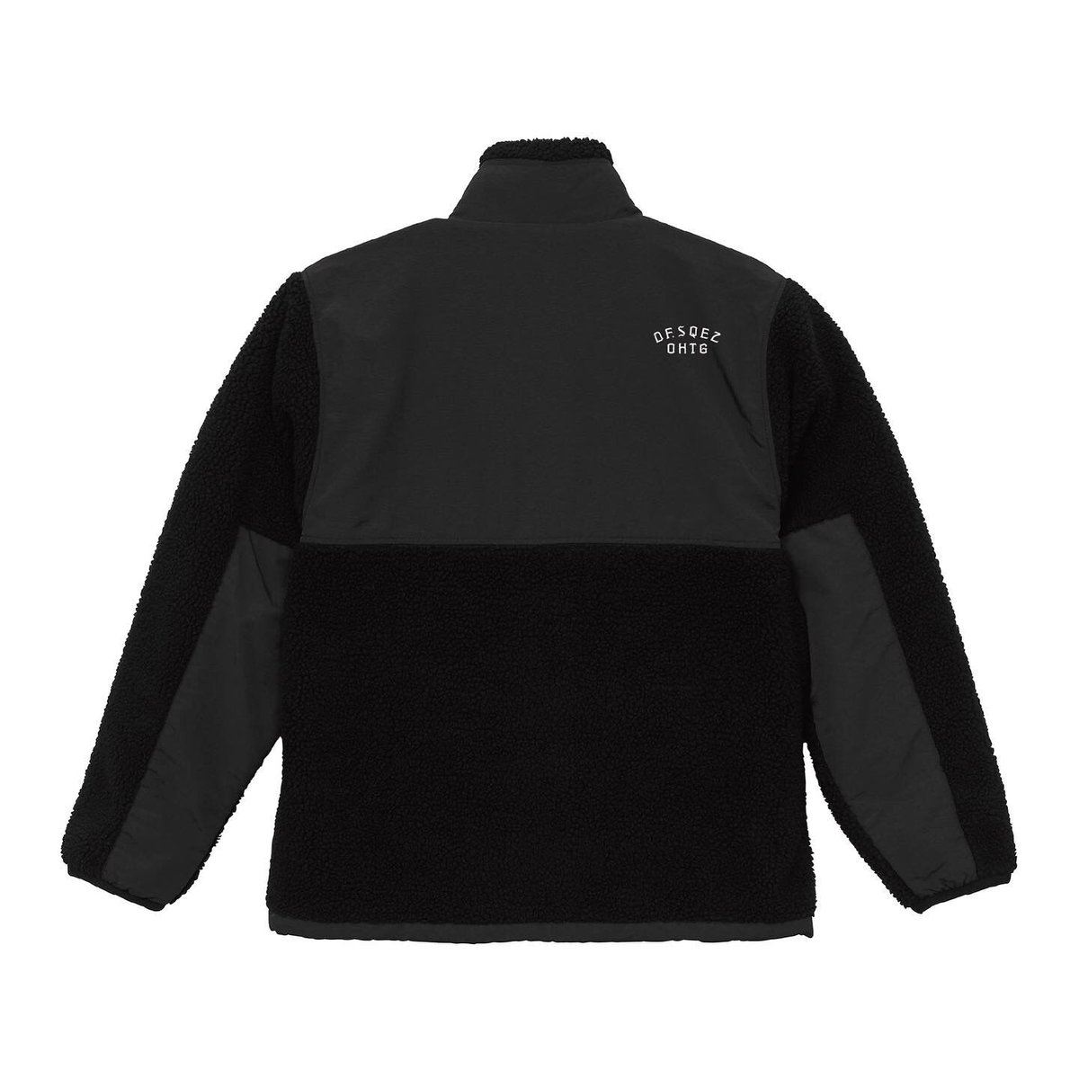 Oh!theGuilt×DF.SQEZ / FLEECE&NYLON JACKET (BLACK)