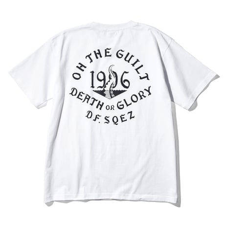 Oh!theGuilt × DF.SQEZ  001 / "SCREEN PRINT"S/S T-SHIRT（ WHITE)