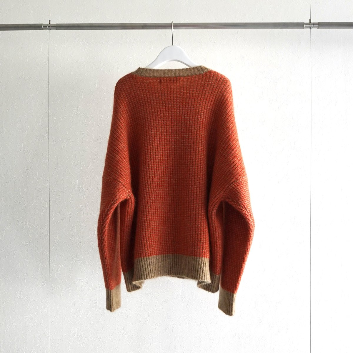 VICTIM> CHECK BIG KNIT | kuonbyrinq