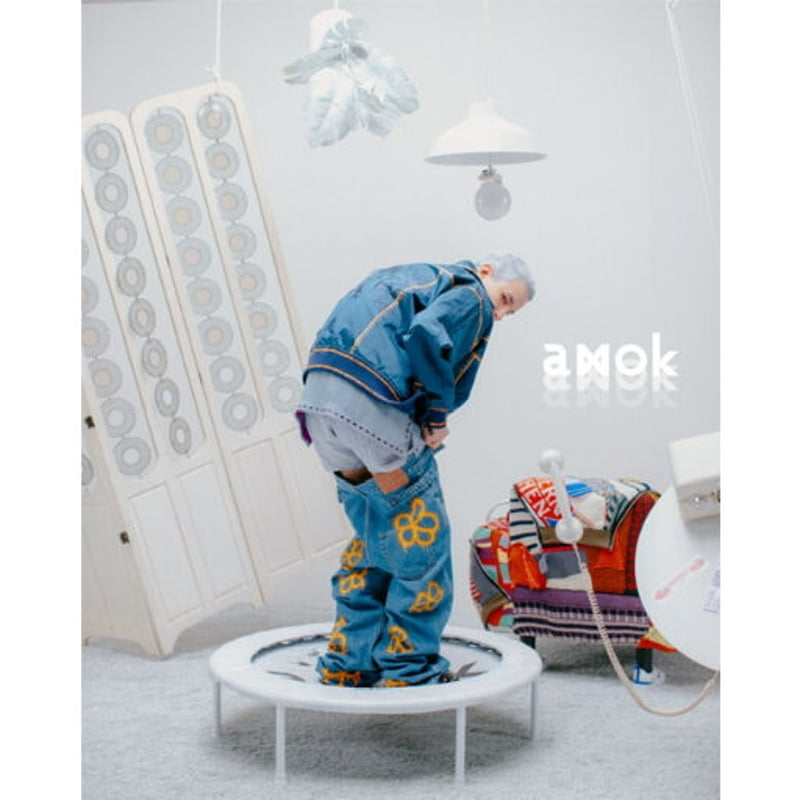 amok スカジャン ニット ジャケット アモク Free 美品 amok>HANDPAINT BLOUSON | kuonbyrinq's STORE