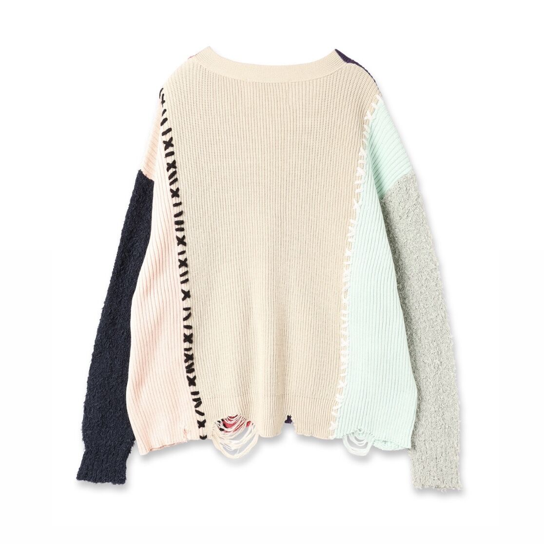 アモク　AMOK multi docking cardigan カーディガン amok> MULTI DOCKING CARDIGAN ORANGE×GRAY (BLAC