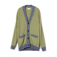 JieDa> FLOWER HAND KNITTING CARDIGAN , Mint |