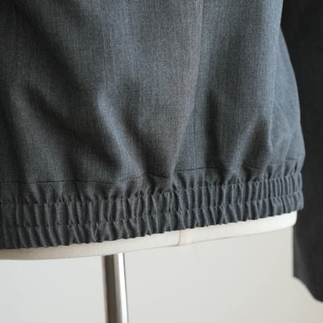 【TRIM】WOOL SHORT-CROPPED JACKET "GRAY"