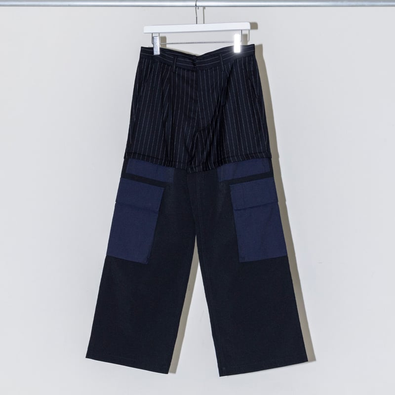 no. >LAYERED TUCK CARGO TROUSER | kuonbyrinq
