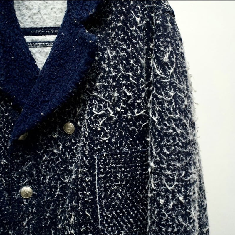 Marithe Francois Girbaud brushed design coat |
