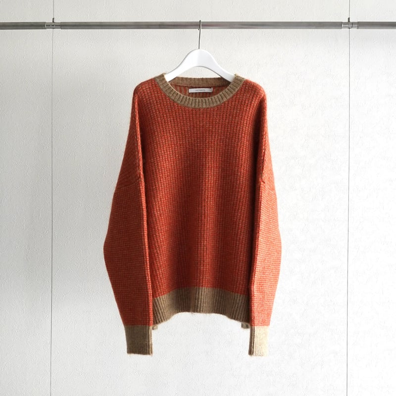 VICTIM> CHECK BIG KNIT | kuonbyrinq