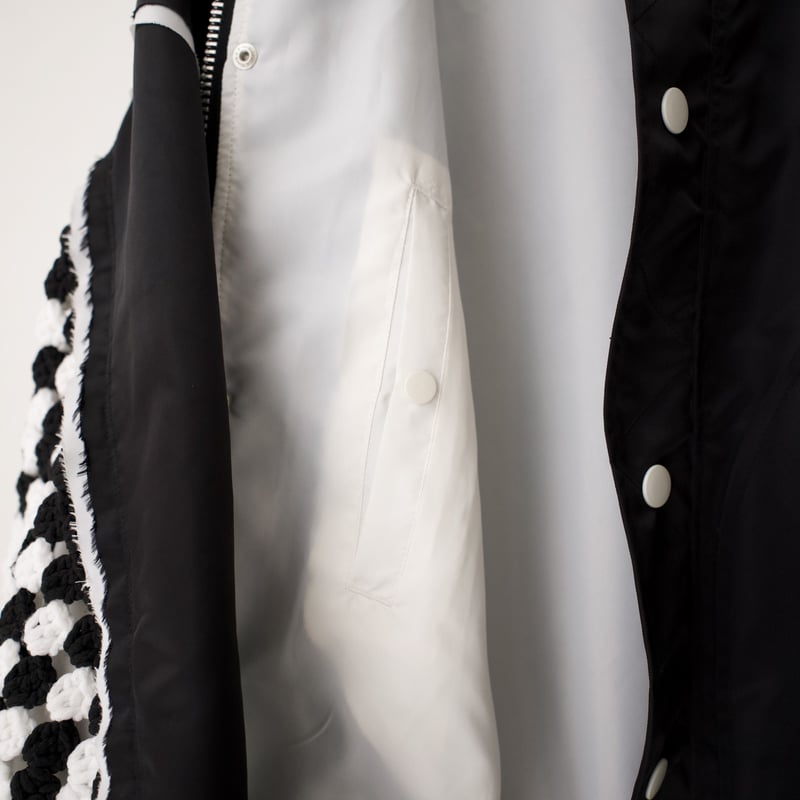 DISCOVERED > KNIT SLEEVE MA-1 / BLK | kuonbyr DISCOVERED > KNIT SLEEVE MA-1 / BLK | kuonbyr