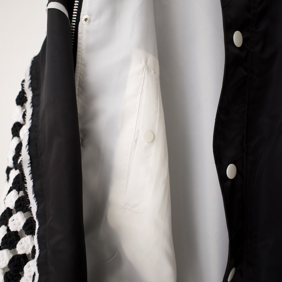 DISCOVERED > KNIT SLEEVE MA-1 / BLK | kuonbyr DISCOVERED > KNIT SLEEVE MA-1 / BLK | kuonbyr