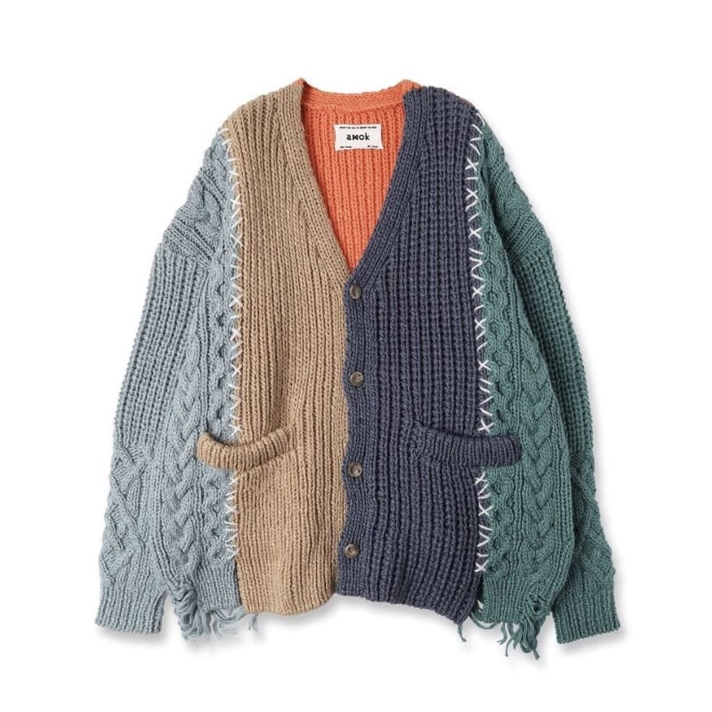 amok> MULTI DOCKING KNIT GAWN | kuonbyrinq
