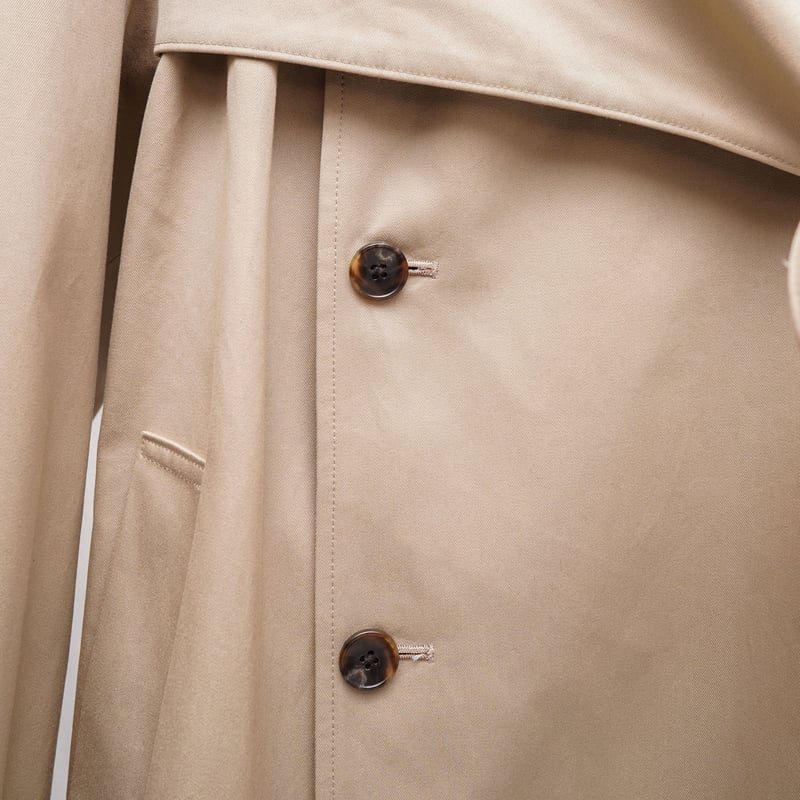 KEISUKE YOSHIDA> Belted Trench Coat , Beige |