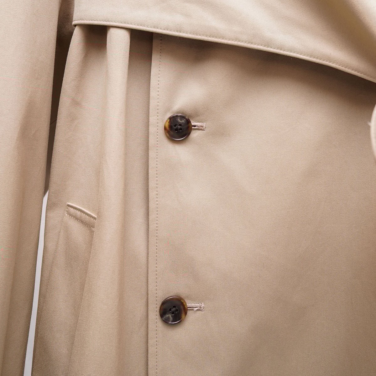 KEISUKE YOSHIDA> Belted Trench Coat , Beige |