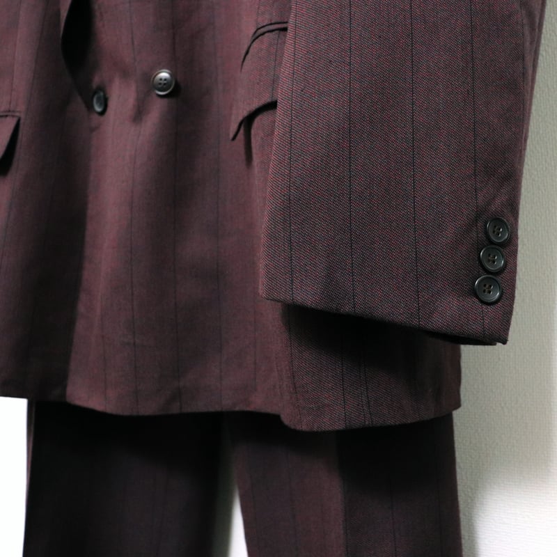 Double-breasted setup & shirt & tie Wine 【公式通販】