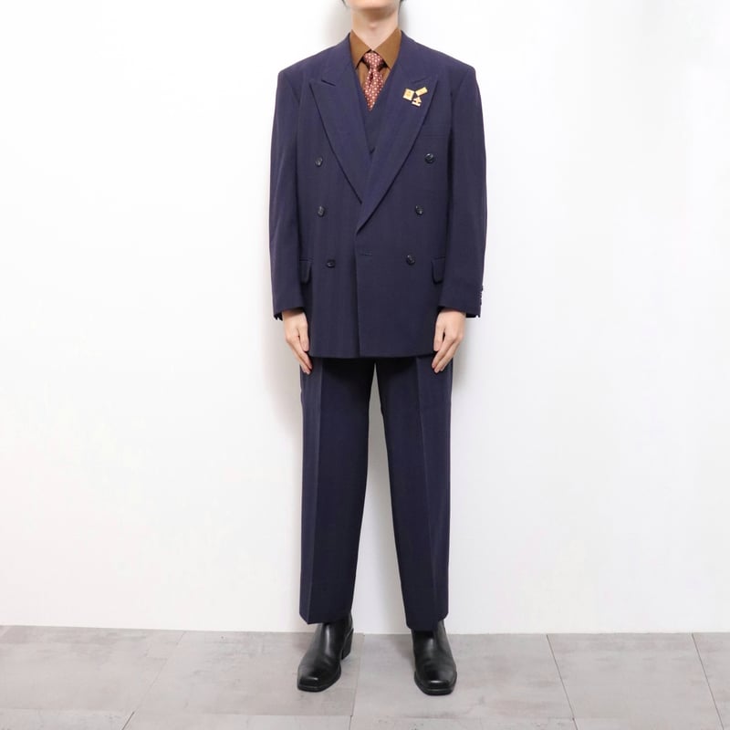 3P Double-breasted setup & shirt & tie 