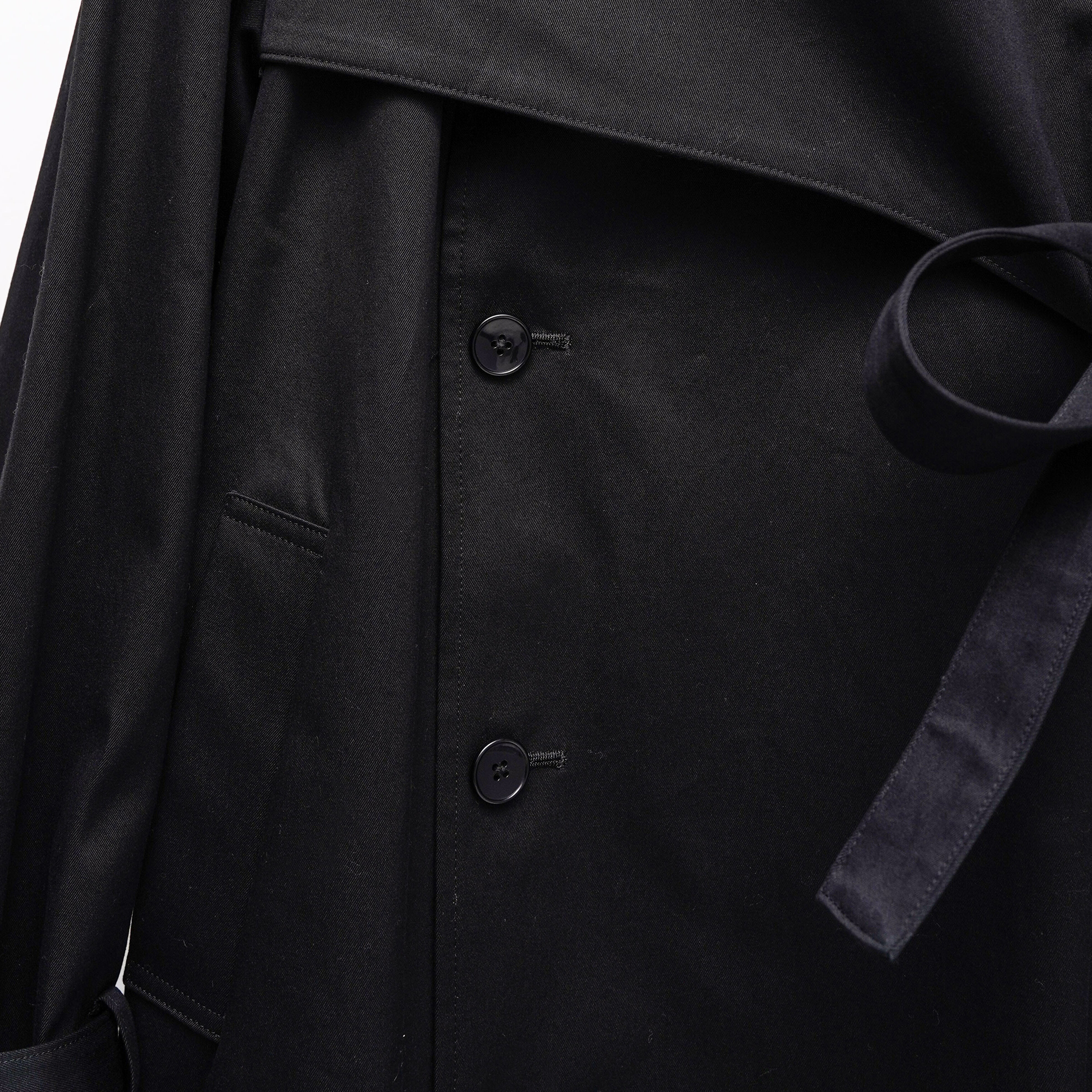 わ*様 先行出品価格　KEISUKEYOSHIDA belted trench KEISUKE YOSHIDA> Belted Trench Coat , Black |