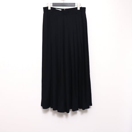 Pleated middle skirt "Black" [@zastin_tcp]