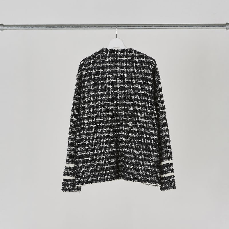 DISCOVERED > TWEED KNIT CARDIGAN JACKET | kuo