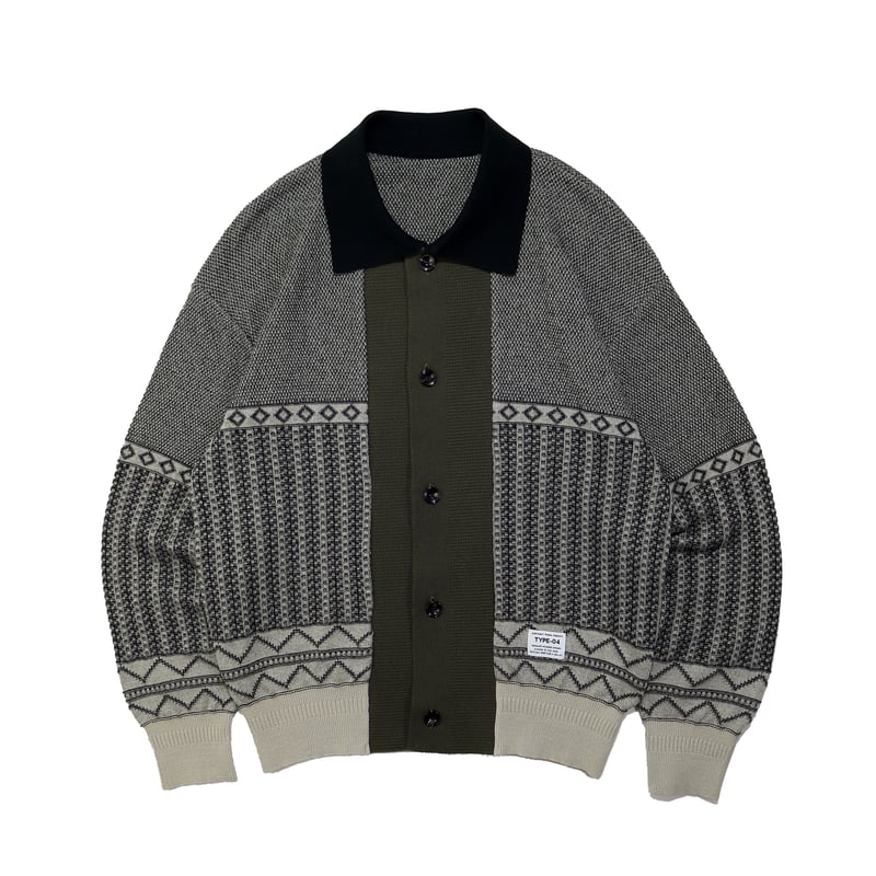 JieDa×elephant TRIBAL fabrics CARDIGAN JieDa×elephant TRIBAL fabrics CARDIGAN