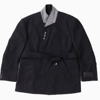 ジャケット・アウター KEISUKEYOSHIDA belted trench coat black KEISUKE YOSHIDA> Belted Trench Coat , Black |