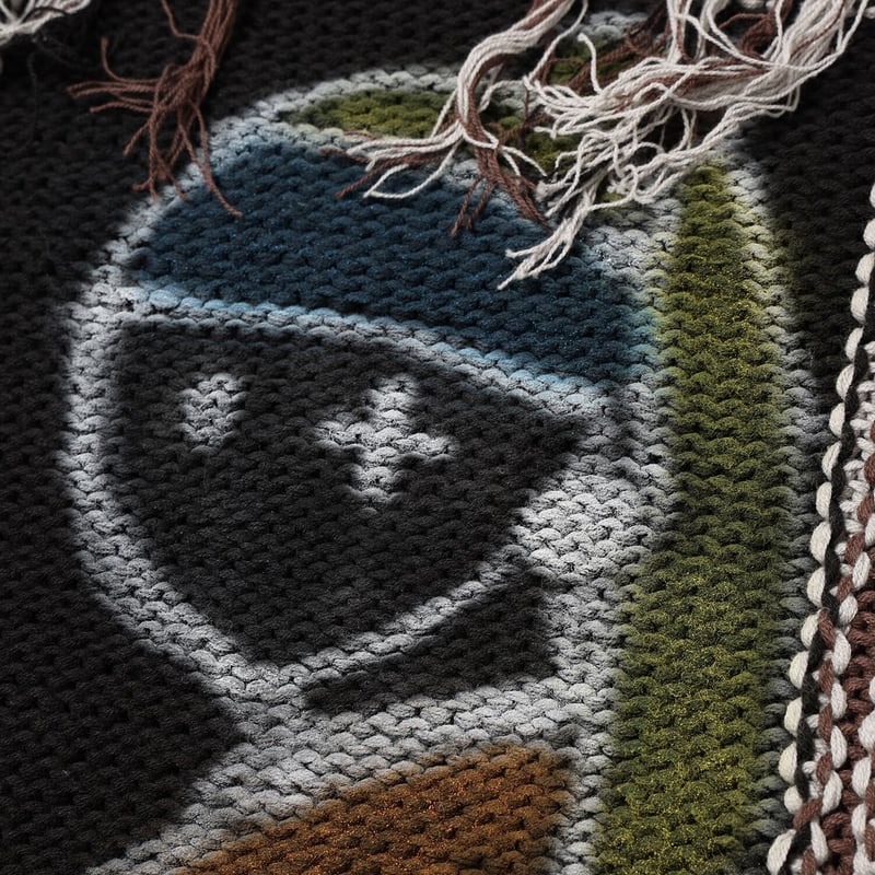 amok> GUERNIKA KNIT BLACK | kuonbyrinq's STORE