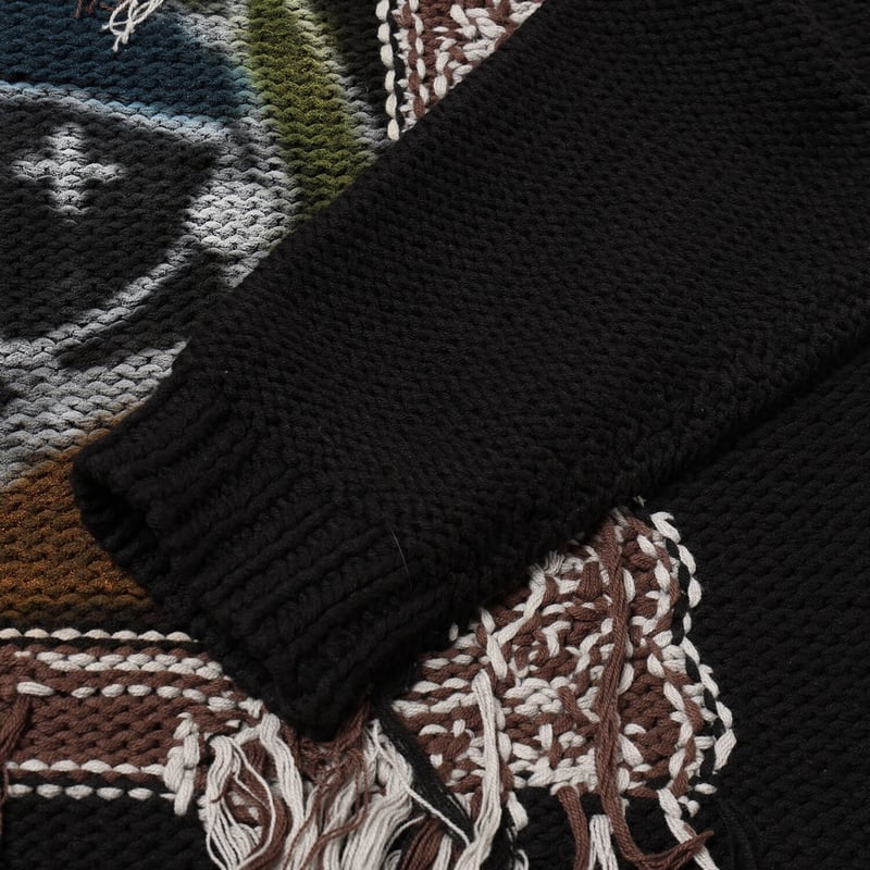 amok> GUERNIKA KNIT BLACK | kuonbyrinq's STORE