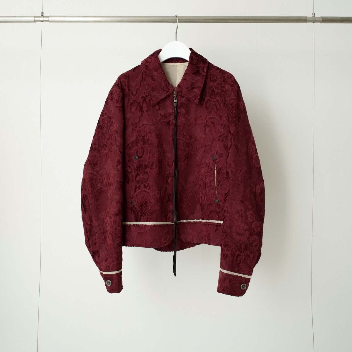 HEōS> Western Jacquard Blouson -RED- | kuonbyr