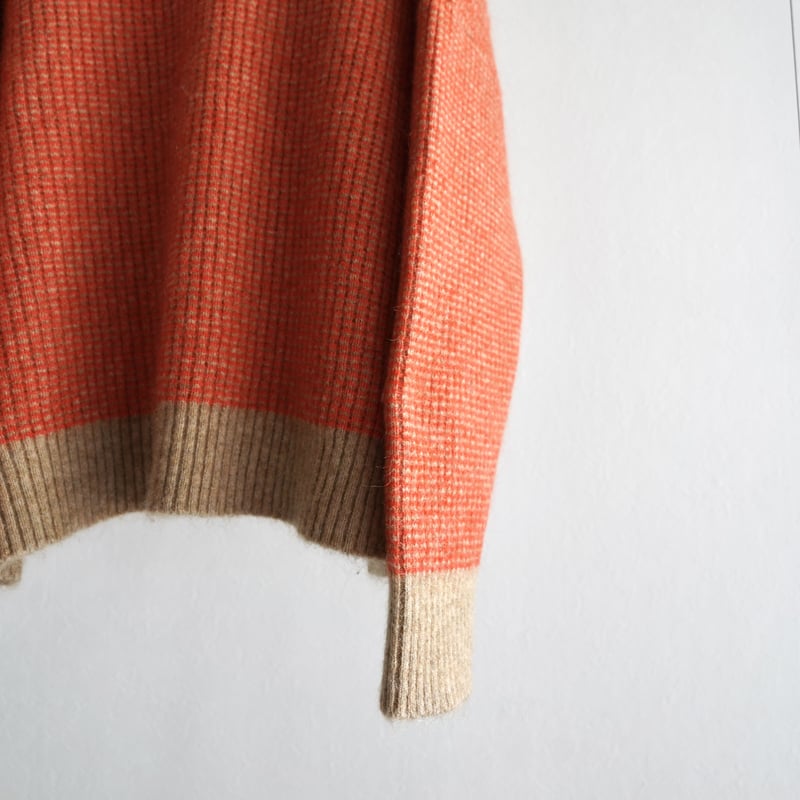 VICTIM> CHECK BIG KNIT | kuonbyrinq