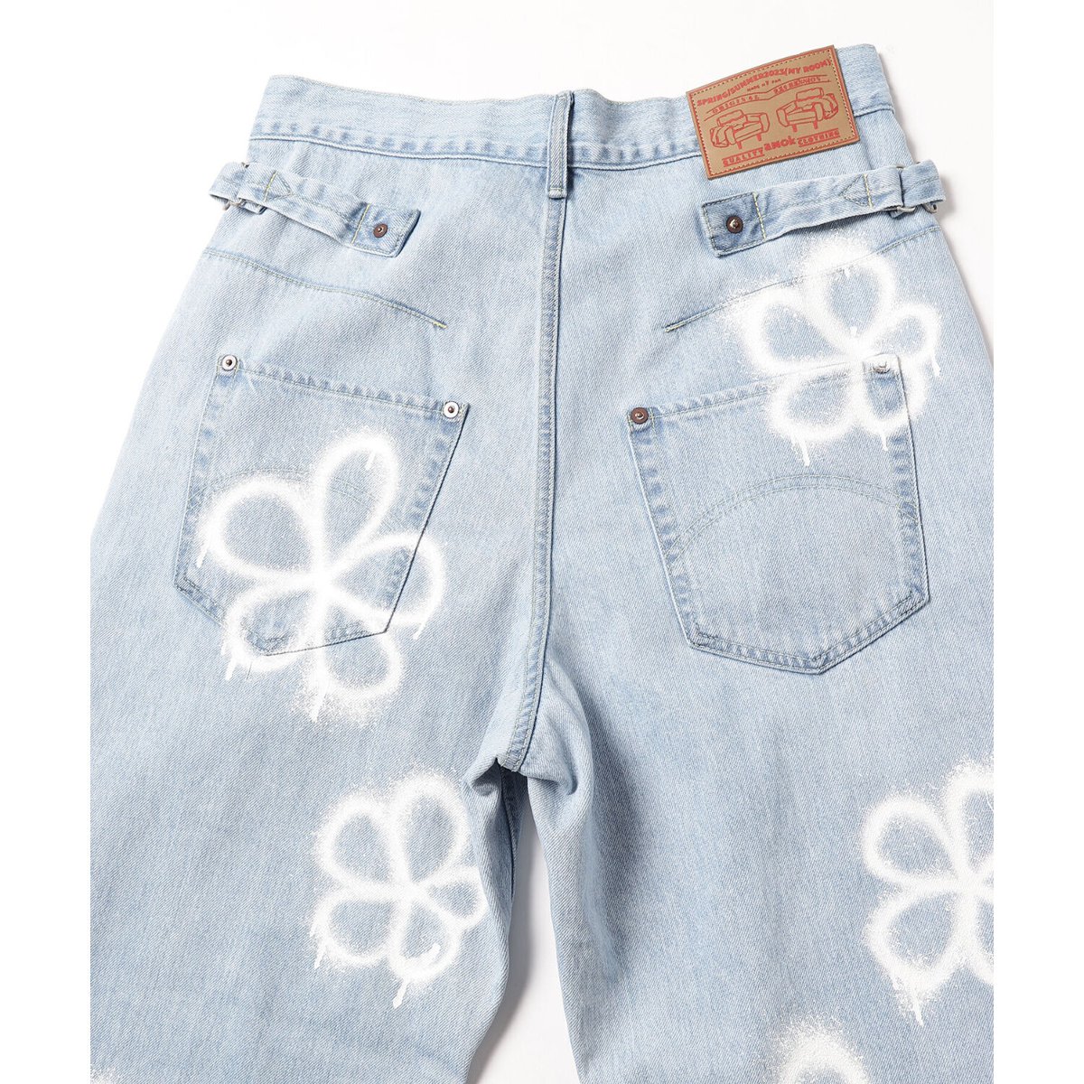 amok> HANDPAINT DENIM PANTS | kuonbyrinq's STORE